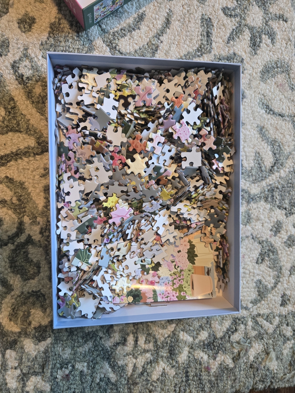 Galison Flower Market Dog Puzzle 1000 Piece - Picture 3 of 3